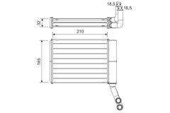 VALEO 811597 — Radiator încălzire habitaclu