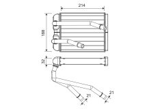VALEO 811598 — Radiator încălzire habitaclu