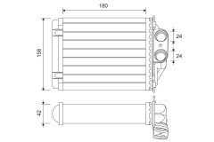 VALEO 811607 — Radiator încălzire habitaclu