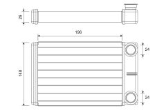 VALEO 811608 — Радиатор печки