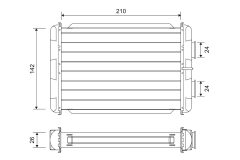 VALEO 811614 — Radiator încălzire habitaclu