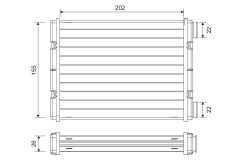 VALEO 811636 — Radiator încălzire habitaclu