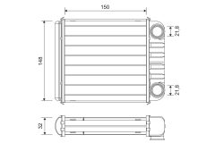 VALEO 811650 — Радиатор печки