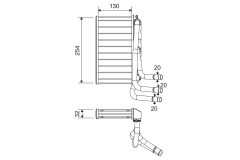 VALEO 811651 — Radiator încălzire habitaclu