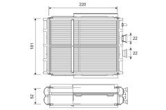 VALEO 811656 — Radiator încălzire habitaclu