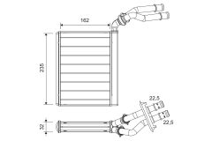 VALEO 811658 — Radiator încălzire habitaclu