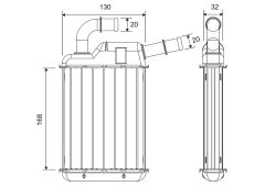 VALEO 811675 — Radiator încălzire habitaclu