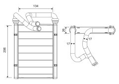 VALEO 811684 — Radiator încălzire habitaclu