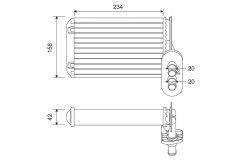 VALEO 812030 — Радиатор печки