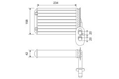 VALEO 812031 — Радиатор печки