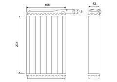 VALEO 812034 — Radiator încălzire habitaclu