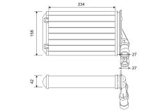 VALEO 812044 — Радиатор печки