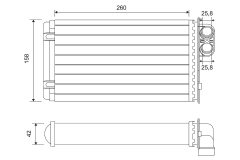 VALEO 812048 — Radiator încălzire habitaclu