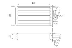 VALEO 812113 — Radiator încălzire habitaclu