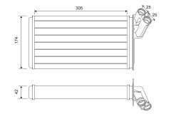 VALEO 812116 — Радиатор печки