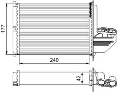 VALEO 812291 — Радиатор печки