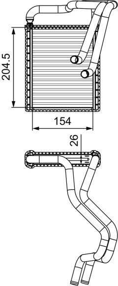 VALEO 812430 — Радиатор печки