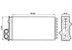 VALEO 883976 — Радиатор печки