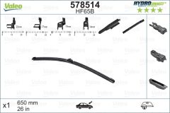 VALEO 578514 — Lamelă ștergător parbriz