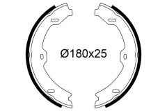 VALEO 564280 — Колодки ручного тормоза