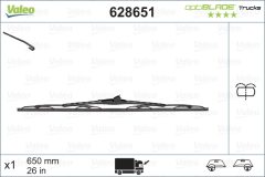 VALEO 628651 — Lamelă ștergător parbriz