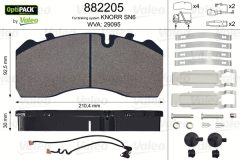 VALEO 882205 — Колодки тормозные дисковые