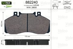 VALEO 882240 — Колодки тормозные дисковые