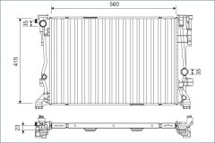 VALEO 701158 — Radiator răcire motor