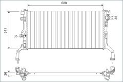 VALEO 701159 — Radiator răcire motor