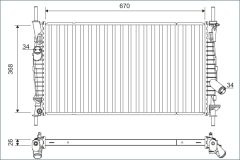 VALEO 701165 — Radiator răcire motor