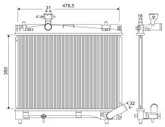 VALEO 701216 — Radiator răcire motor