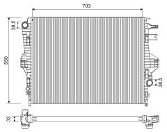 VALEO 701225 — Radiator răcire motor