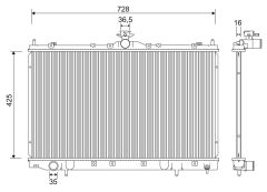VALEO 701239 — Radiator răcire motor
