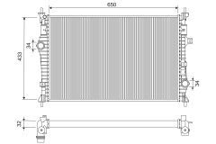 VALEO 701284 — Radiator răcire motor
