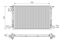 VALEO 701293 — Radiator răcire motor