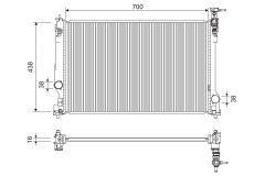 VALEO 701297 — Радиатор охлаждения
