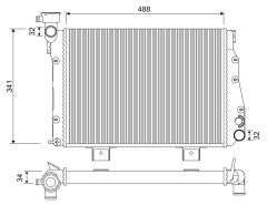 VALEO 701335 — Radiator răcire motor