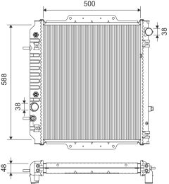 VALEO 701413 — Радиатор охлаждения