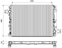 VALEO 701500 — Radiator răcire motor