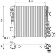 VALEO 701504 — Радиатор охлаждения