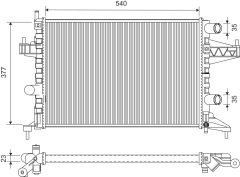 VALEO 732826 — Radiator răcire motor