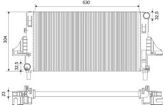 VALEO 735054 — Radiator răcire motor