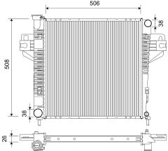 VALEO 735222 — Radiator răcire motor