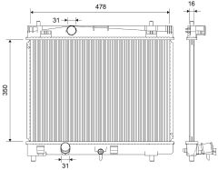 VALEO 735445 — Radiator răcire motor