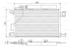 VALEO 814423 — Радиатор кондиционера