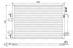 VALEO 814446 — Радиатор кондиционера
