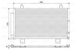 VALEO 814451 — Radiator aer condiționat