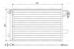 VALEO 814461 — Радиатор кондиционера
