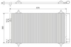 VALEO 818171 — Радиатор кондиционера