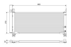 VALEO 822664 — Радиатор кондиционера